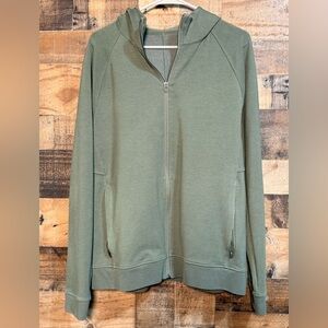 Lululemon Women's Olive Green Zip Jacket Coat Hoodie Large L